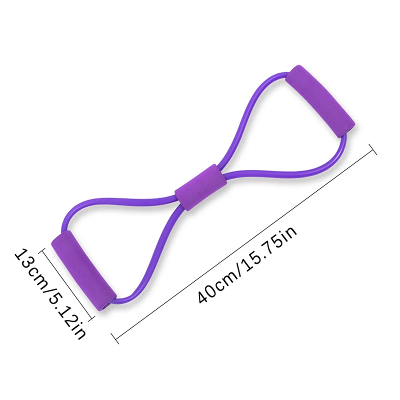 저항 밴드 요가 등 훈련 팔 오픈 피트니스 로프, 목 운동 스트레치 장비 벨트, 8 워드 텐션 장치