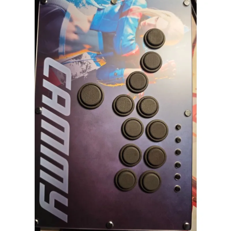 

Hitbox Mini Keyboard Custom Stickers PS5 Fighting Game Challenge Obox Joystick Nylon Keycaps Pi Street Fighter 6 for Gamers