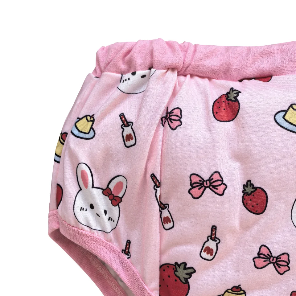 ABDL الكرتون نمط الكبار الطفل كليب القطن حفاضات السراويل قابل للغسل القطن الخالص للماء حفاضات القطن الكبار حفاضات القطن السراويل #4