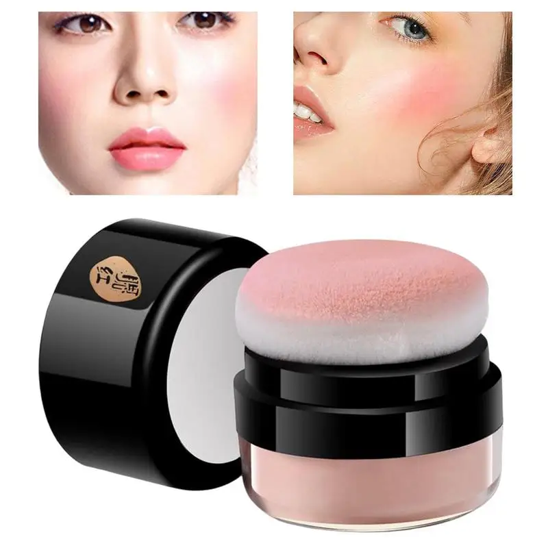 Cuscino d'aria Blush Mushroom Head Powder Blush Highlighter Rouge Peach Cheek Cream Powder Face Pigment trucco cosmetico