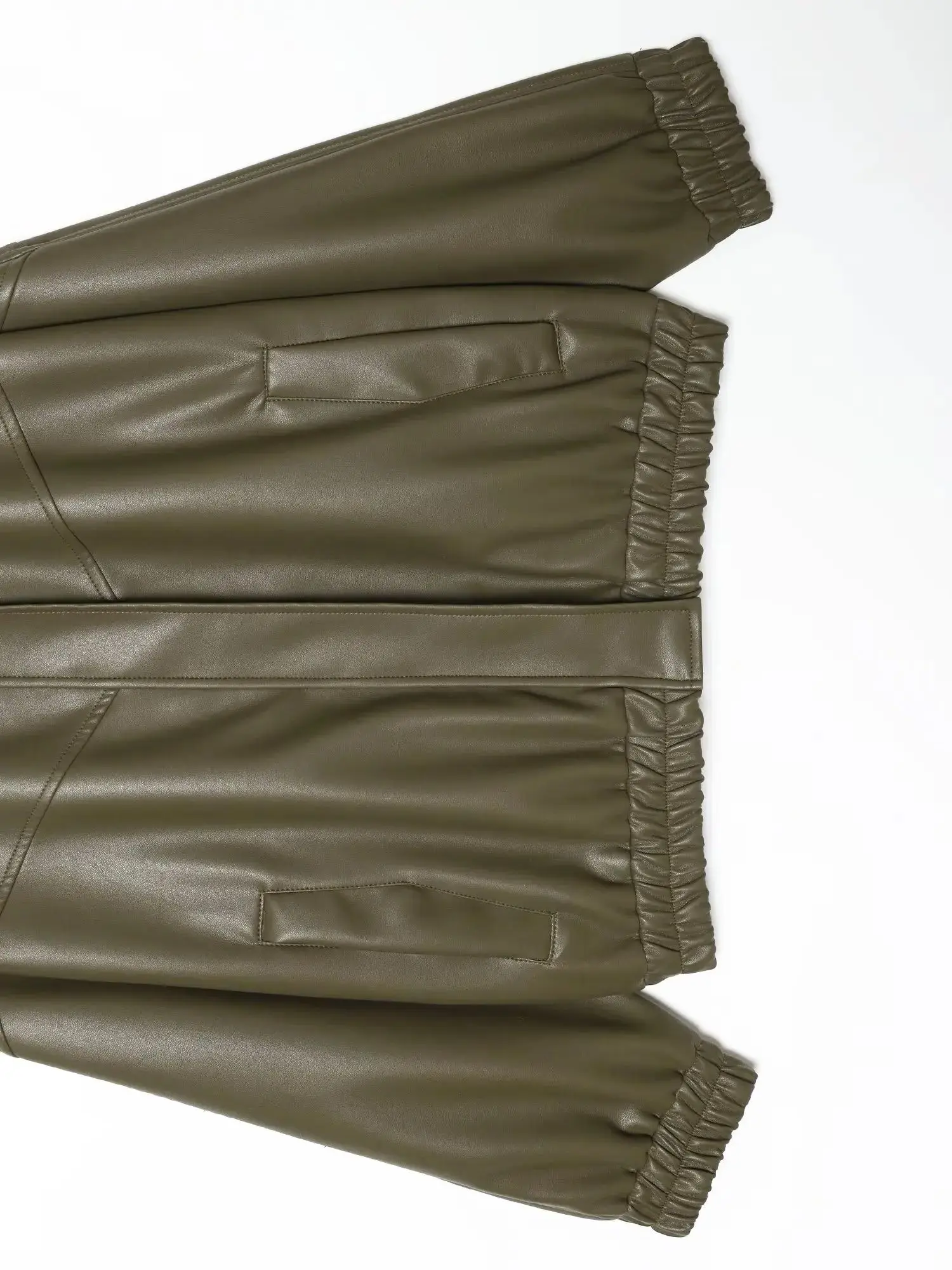 Vintage 2026 Fall Winter Brown Business Casual Faux Leather Women Jackets Chic Vintage Spliced Zipper Christmas Ladies Jackets