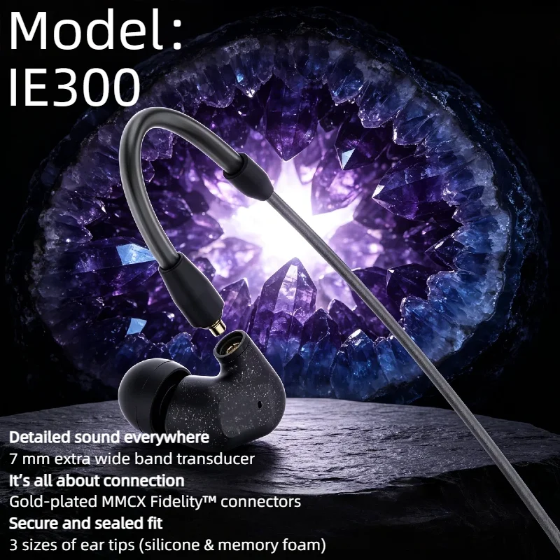 Audífonos Intrauditivos con Cable IE300 de Alta Calidad, Auriculares Estéreo HIFI para Correr y Deportes, Sonido Ultra Max, Nuevos