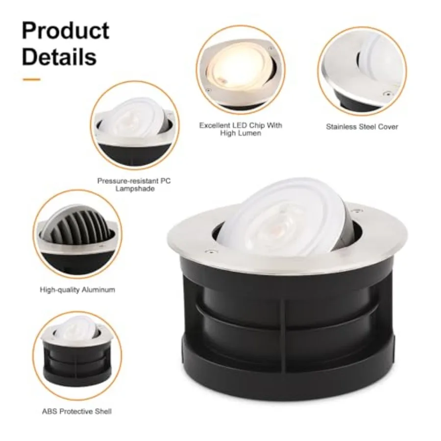 Angle-Adjustable Inground Ligh - Outdoor Lighting Ground Fixtures ulasan dan harga