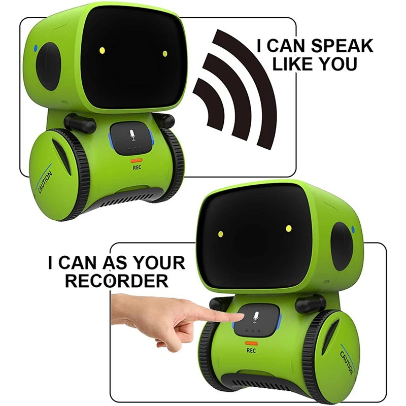 Smart Robot Toys For Kids, Children Intelligent Robot Toys With Voice Control & Contact Sense,Dance & Sing & Walk, Recorder