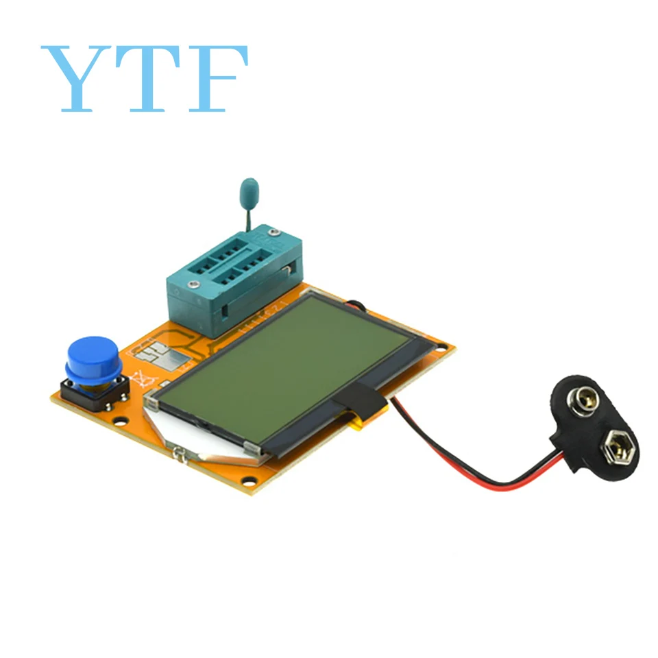 LCR-T4 Mega328 M328 LCD 128*64 9V Multimetr Transistor Tester ESR Meter Diode Triode Capacitance ESR Meter MOS PNP NPN LCR+CASE