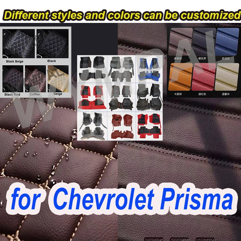 

LUXURY Custom Automotive Car Floor Mats For Chevrolet Prisma 2013 2014 2015 2016 Auto Luxury Leather Men Women Car Mats