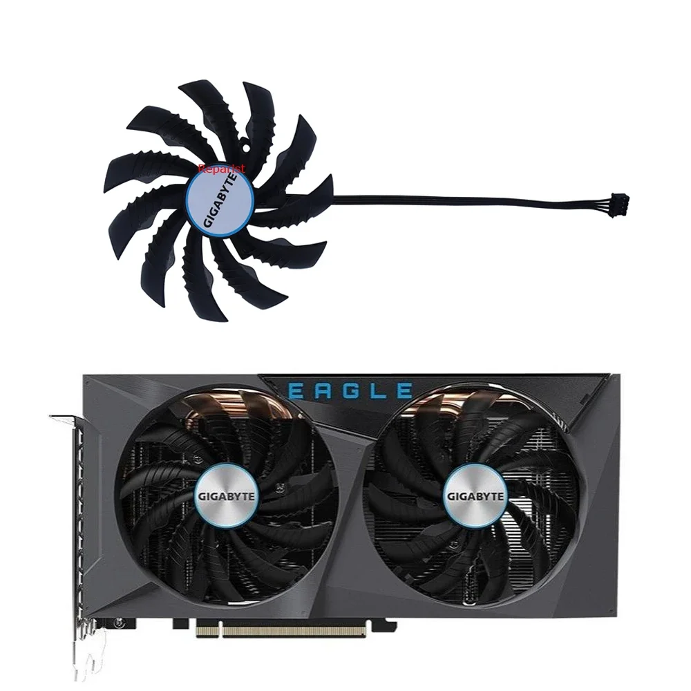 T129215SH,กราฟฟิคการ์ดพัดลม GPU VGA,สำหรับ Gigabyte RTX 3060Ti RTX 3060 Ti Eagle OC,สำหรับกิกะไบต์ RTX3060 RTX 3060 Eagle OC