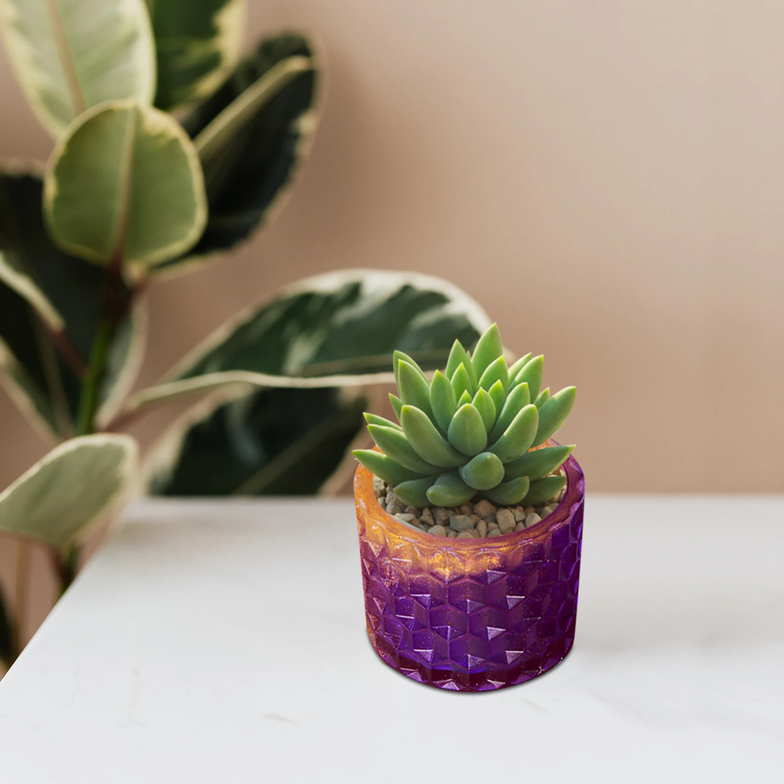 

Silicone Planter Mold Honeycomb Round DIY Mold for Concrete Resin Craft Making Indoor Outdoor Decoration Concrete Molds