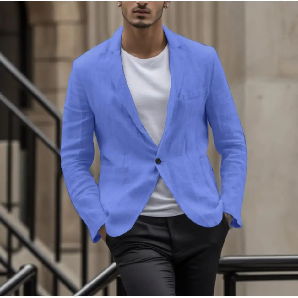 

Повседневный хлопково-льняной костюм для детей: лонгслив с воротником-стойкой, прямой крой, с множеством карманов, цветной