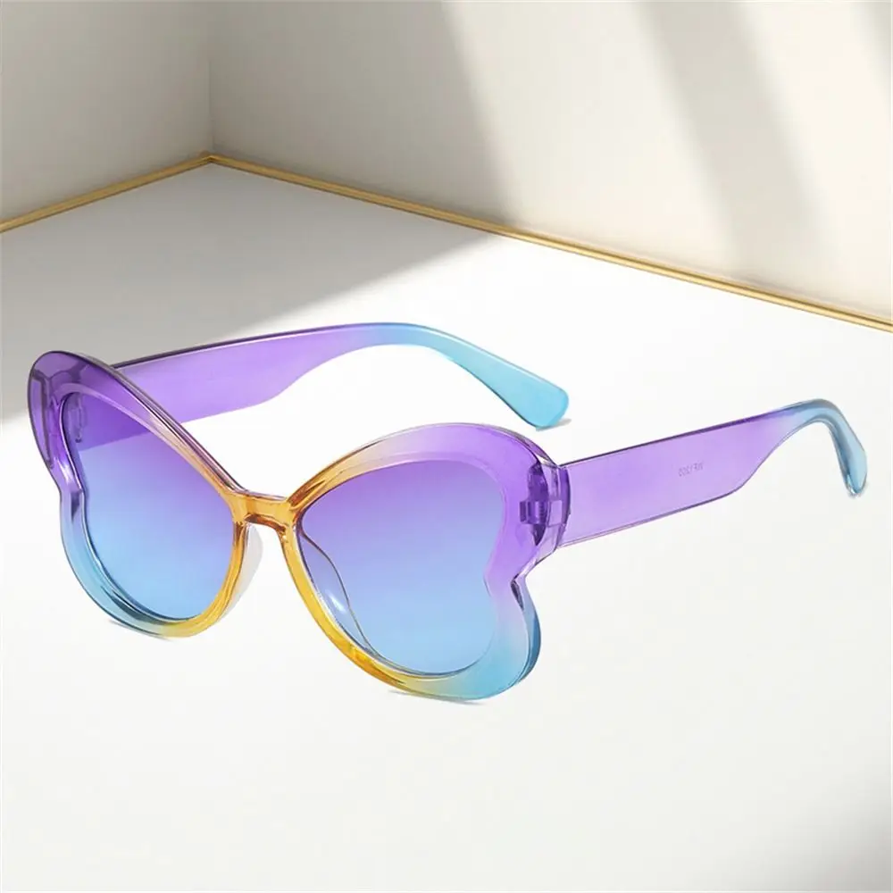 Cute Colorful Butterfly Sunglasses Stylish Women Cat Eye Sun Glasses Candy Color Shades Trendy Gradient Ladies Party Eyewear