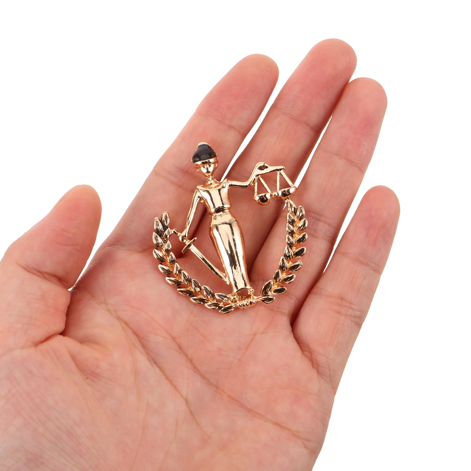 

2Pcs Justice Scale Brooch Lawyer Pin Metal Law Lapel for Men Women Student Suit Legal Professional Law Lapel Pin