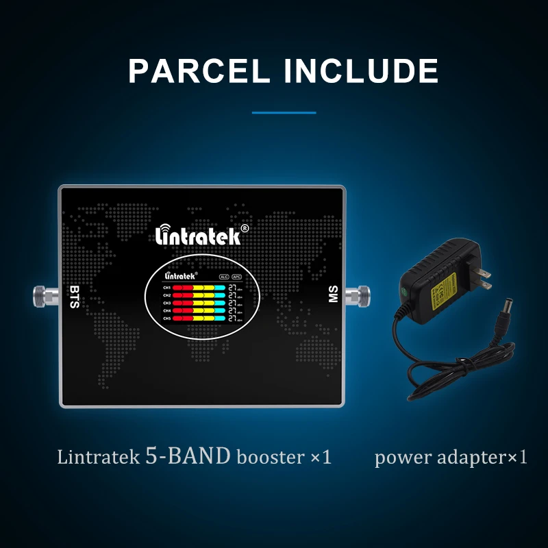 Imagem -06 - Repetidor do Sinal da Faixa do Lintratek5 Impulsionador do Telefone Celular B28 700 Amplificador Celular B20 800 900 1800 2100 2600 Mhz b7 Lte 2g 3g 4g