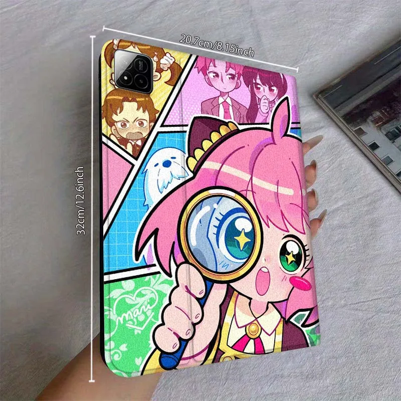 كارتون جاسوس x عائلة كاريكاتير لشاومي ريدمي مي باد 4 5 6 6s 7 7s SE Pro 2 11 Plus Max 12.4 11 11.2 12.5 8.7 بوصة حافظة تابلت