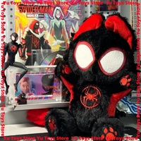 Official 25cm Marvel Avengers Character Peripheral Miles Spider-Man Cat Shape Kawaii Plush Doll Home Decoration Christmas Gift