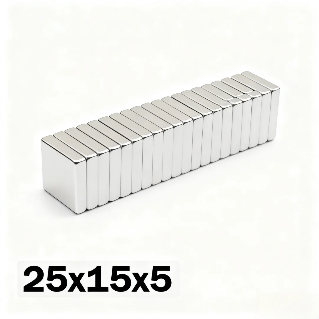 25x15x5mm Super Strong Magnet N35 Block Magnetic NdFeB Neodymium Magnet Powerful Disc imanes Refrigerator Magnets