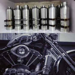 Motorcycle Cafe Racer 1.5L 304 Stainless Steel And Aluminium Alloy Fuel Bottle Outdoor Gasoline Tank Vintage Retro Spare Part