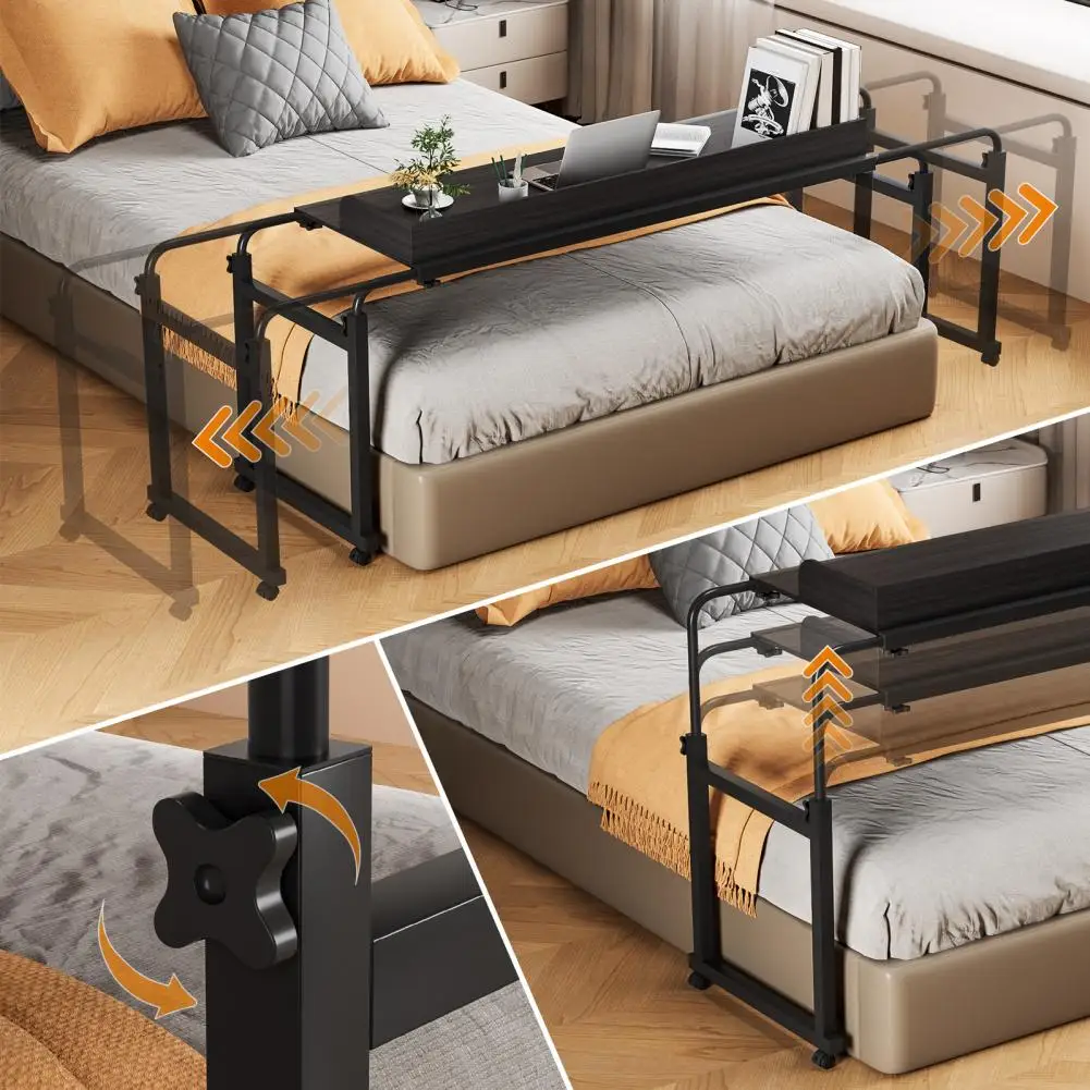 

Стол над кроватью на колесах, полноразмерный стол над кроватью, мобильный компьютерный стол, тележка для ноутбука, обеденный барный стол или ноутбук на рабочей станции