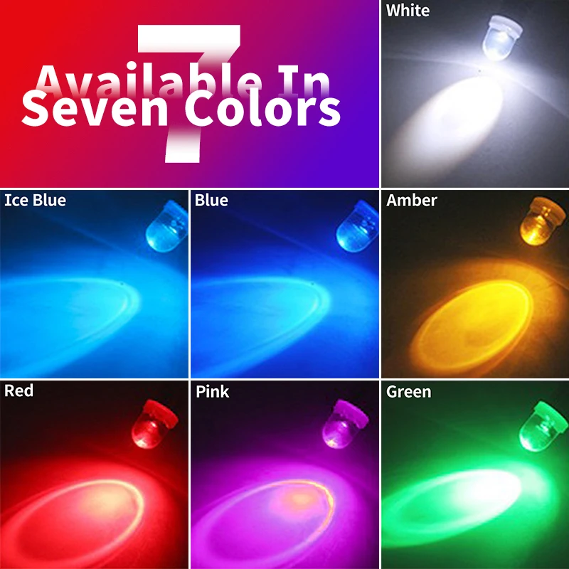50pcs BA9S 44 47 T11 T4W Bayonet AC 6V LED Bulb Lamp Pinball Game Machine Car Signal Light Non Ghosting Anti Flickering