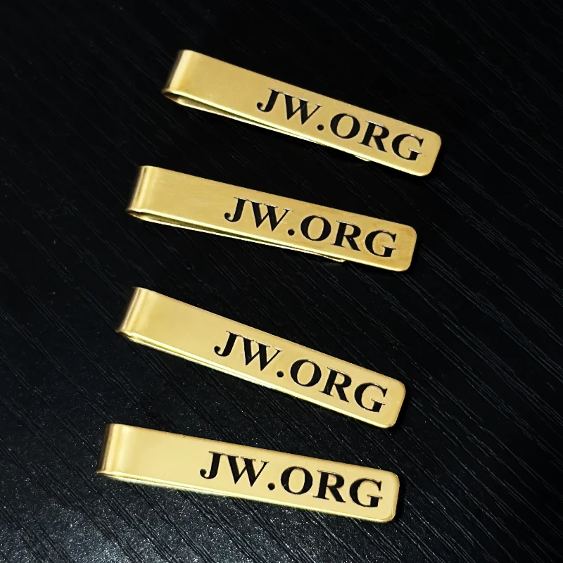 Custom Logo Name Date Number 4.8*0.8 cm Tie Clip For Men Steel Silver Color Gold Business Tie Pin Clasp Necktie Customization