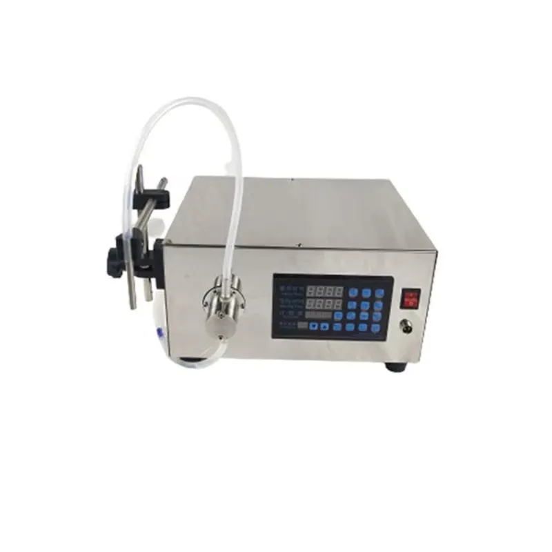 

Factory Sales GX-1 Pneumatic Small Magnetic Pump Liquid Filler Fruit Juice Glycerol Polyethylene Glycol Filling Machine