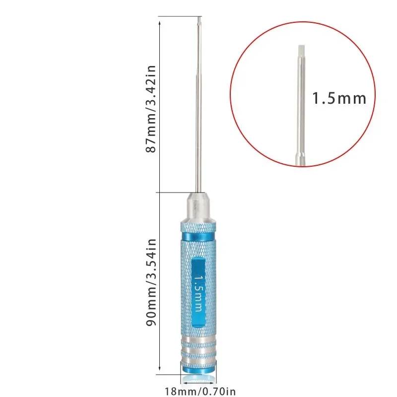 알렌 드라이버 강화 팁 1.5mm 2mm 2.5mm 3mm 육각 렌치 드라이버 도구 키트 RC 모델 드론 항공기 헬리콥터 자동차용