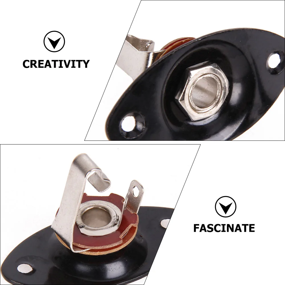 

3 Pcs High Quality Zinc Alloy Electric Guitar Input Jacks Professional Electronic Sockets