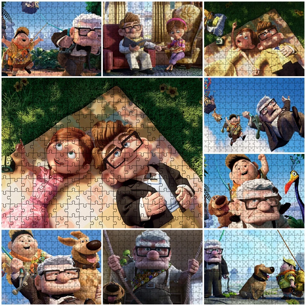 

Up Diy Jigsaw Puzzle 1000 Pieces Jigsaw Puzzles for Adult Kids Educational Flying House Puzzle Toys Home Wall Decor Painting