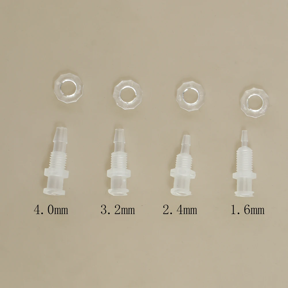 Luer Lock Adapter Straight through plate PP Plastic Air Valve Pipe Subpackaging Instrument