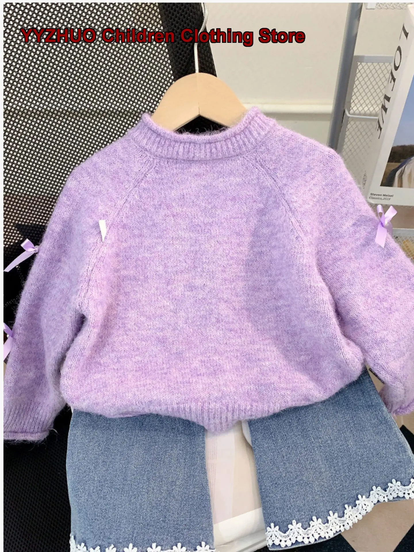Girls Spring Cardigan Kids Spring Open Front Jacket Light Knit Top