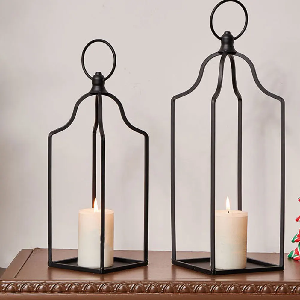 

Vintage Metal Holder Tea Light Holders Candelabra Candlestick for Wrought Iron Desk Tealight