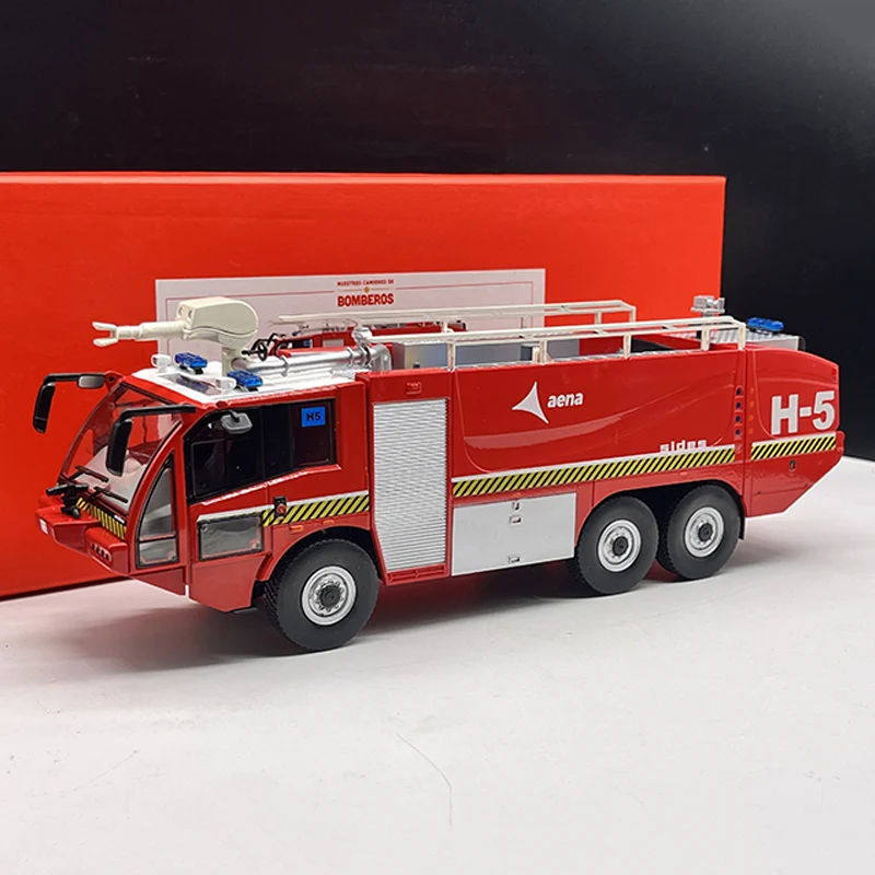 Ixo 1:43 Scale Diecast Alloy SIDES S3X Airport Fire Truck Toy Car Model Classic Nostalgia Adult Collection Souvenir Gift Display