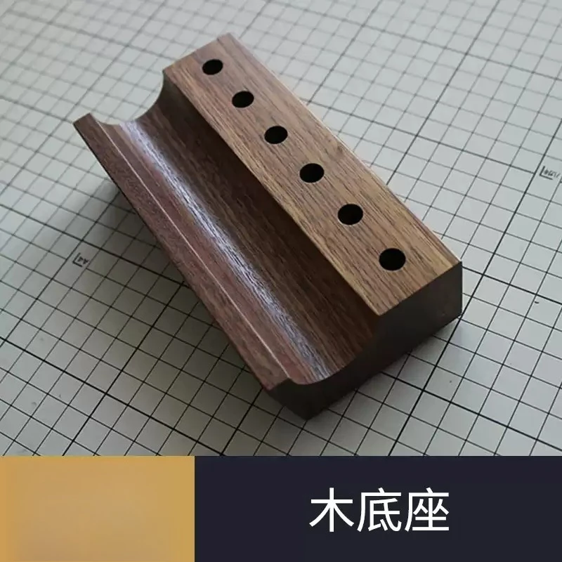 black-walnut-solid-wood-storage-rack-diy-leather-craft-holder-for-edge-ironing-machine-hot-head-organizer