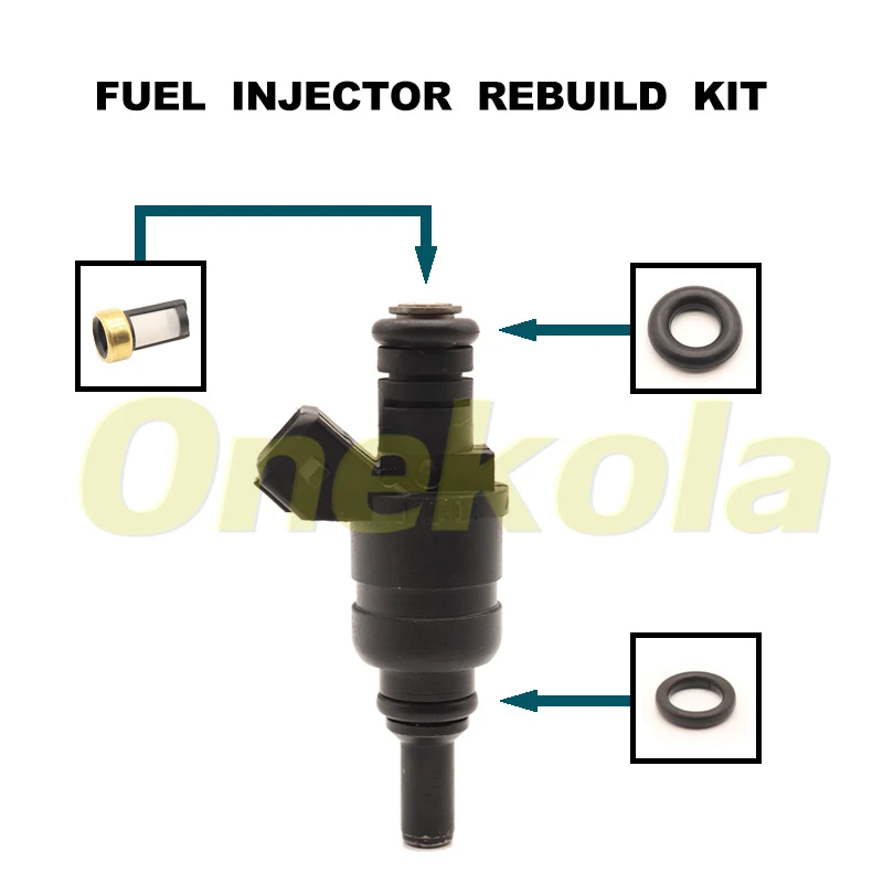 Fuel Injector Service Repair Kit Filters Orings Seals Grommets for  BMW 320i 325i 325ci E46 M54 1427240 13537546244 13537546245