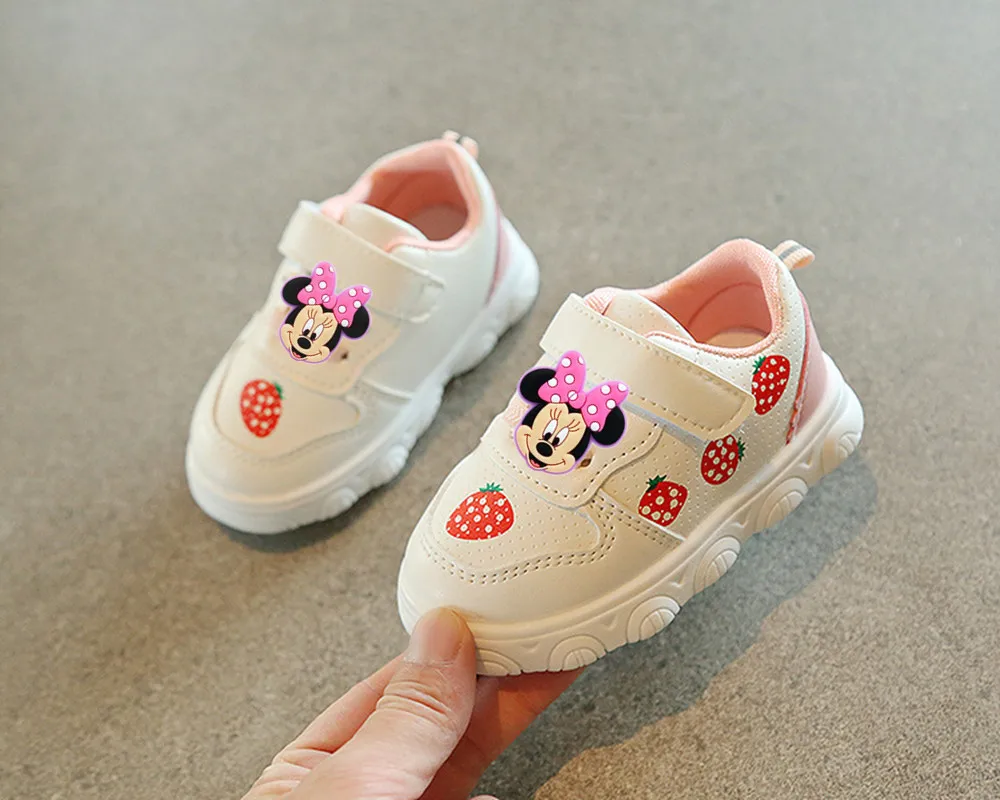 

New Baby Toddler Shoes for Spring and Fall Mickey Mouse Casual Shoes for Boys and Girls Cartoon Minnie Disney Casual Sneakers