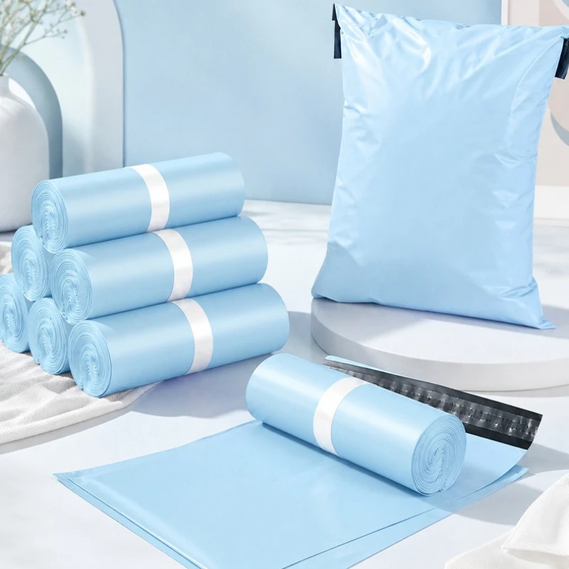 Brand New Milk Blue Express Bag Thickened Waterproof Mailing Bags For Logistics Clothing