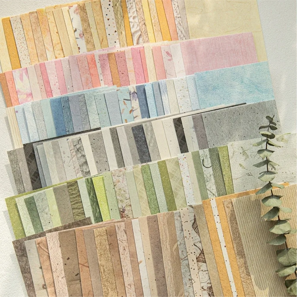 New Morandi Pastel Texture Scrapbook Decoration Paper Decorative Craft Paper Memo Pad DIY Background Material Paper Journal