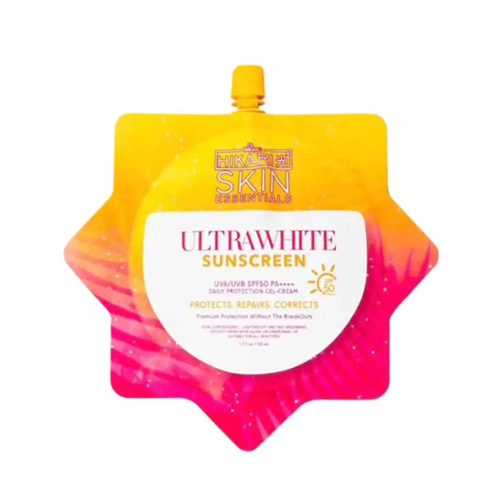 Whitening Sunscreen 50ML SPF50+ - All Skin Types Suitable Easy To Apply Brightening Oil-Free Lightweight Daily Sun Protection