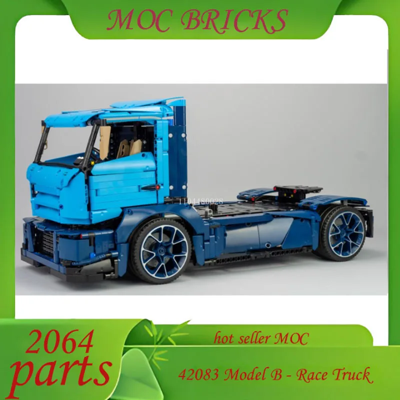 

Customize 2064 Parts Type B Racing Truck Supercar Static 42083 for Boys Assemble Building Blocks Kids Toys DIY Birthday Gifts