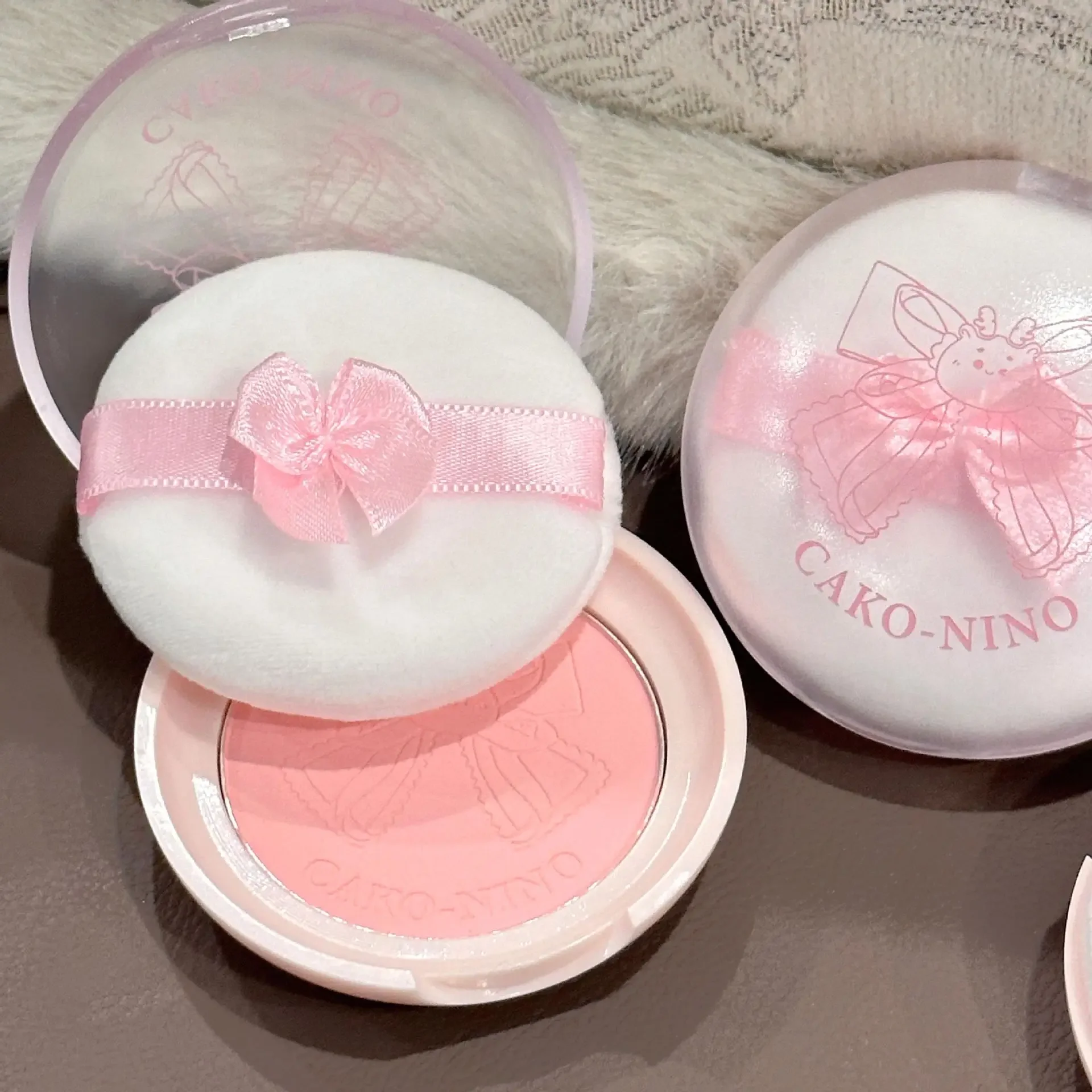 Blush facial impermeável para feminino, tonalidade de bochecha fosca, clarear bochecha, contorno cosméticos, pó de blush macio