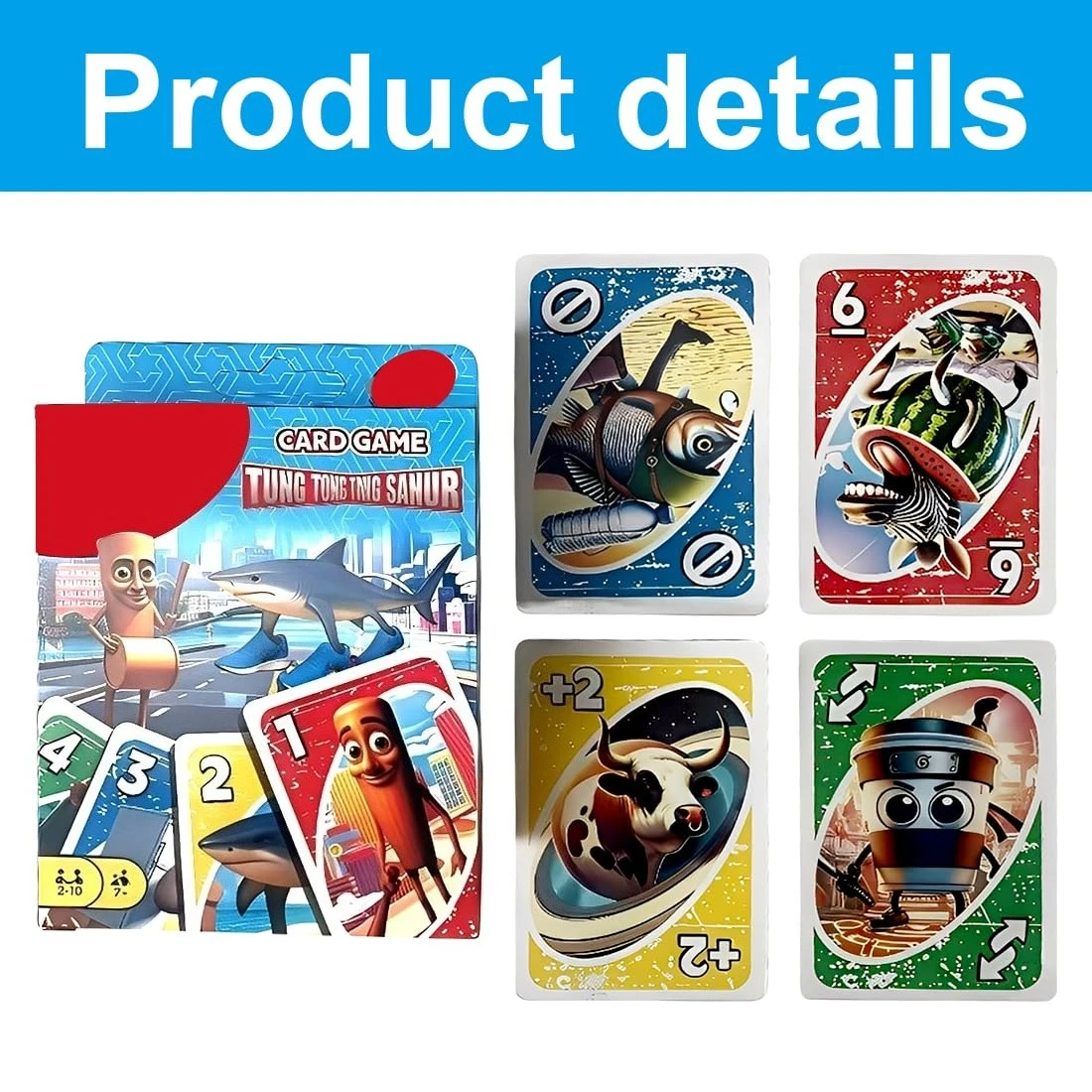 108 قطعة لعبة البوكر الإيطالية Brainrot أوراق اللعب ألعاب بطاقة مجلس الحفلات تونغ تونغ صحور مضحك ألعاب بطاقات جمع بطاقات #3