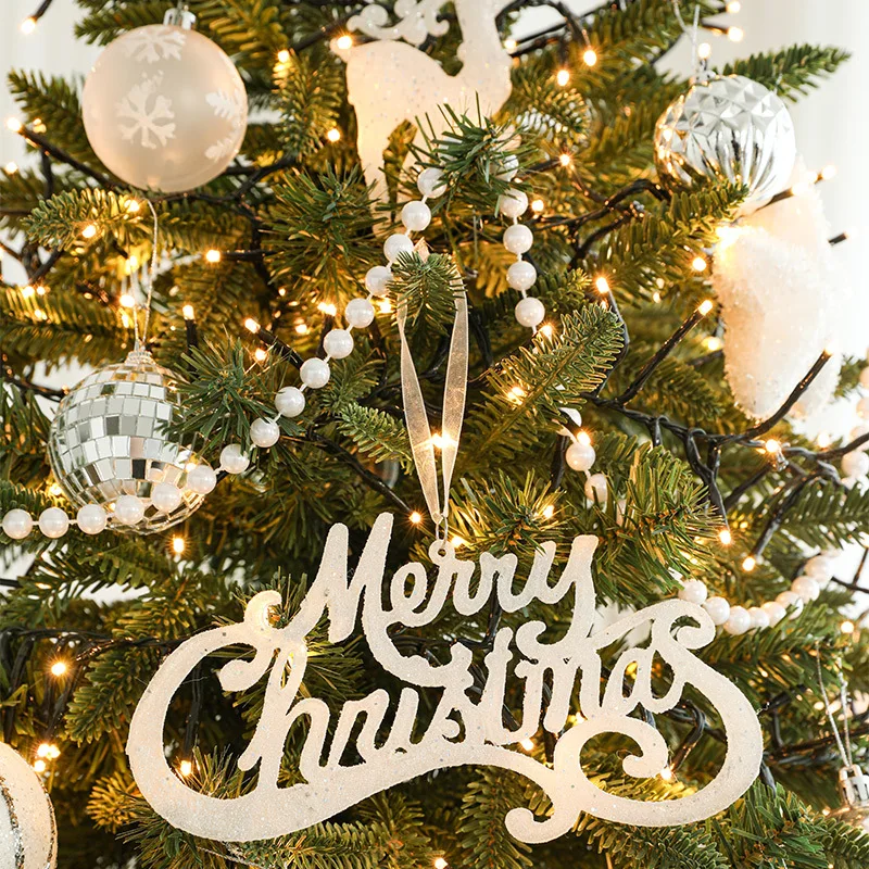 New luxury PE mixed leaf dense leaf Christmas tree set indoor home decoration atmosphere large decoration