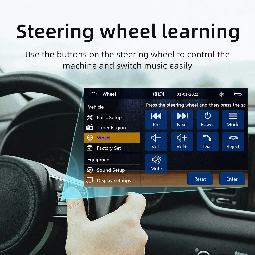 Navifly 1Din 4.1 inch Touch Screeh MP5 Multimedia Player BT5.0 Support Wireless carplay Android Auto USB TF FM Rear View Camera