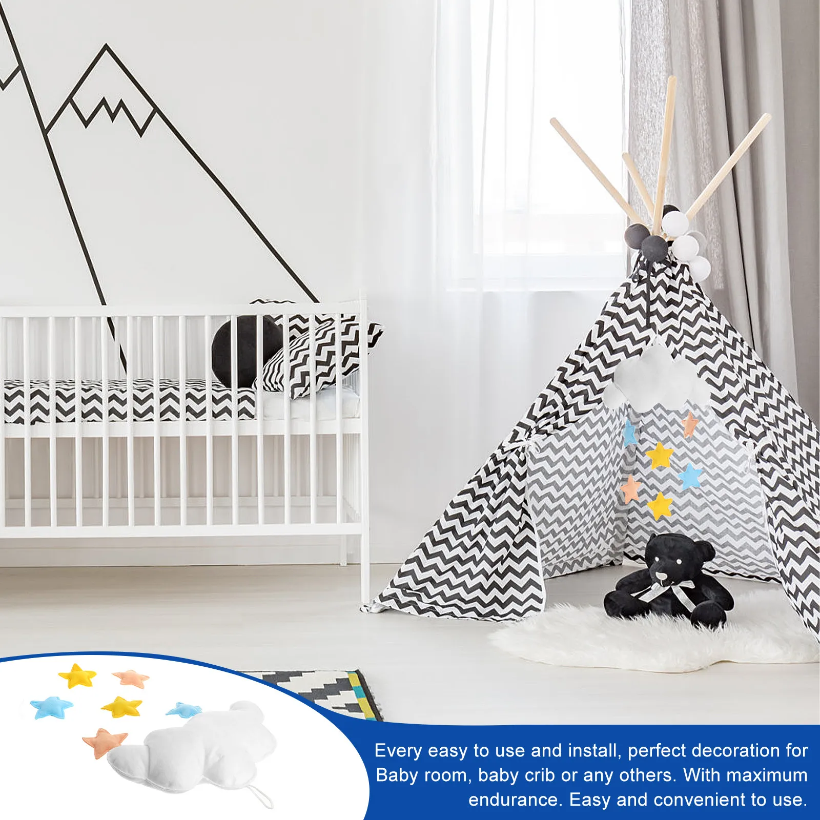 Decoración Colgante de Nubes c - Baby Nursery Colors reseña y precio