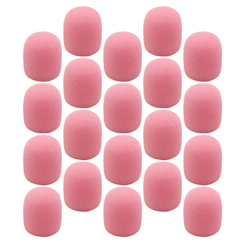 

20pcs Microphone Cover Protective Sponge Foam for Headset Mini Windscreen Accessories Mic Protectors Dustproof Premium Material
