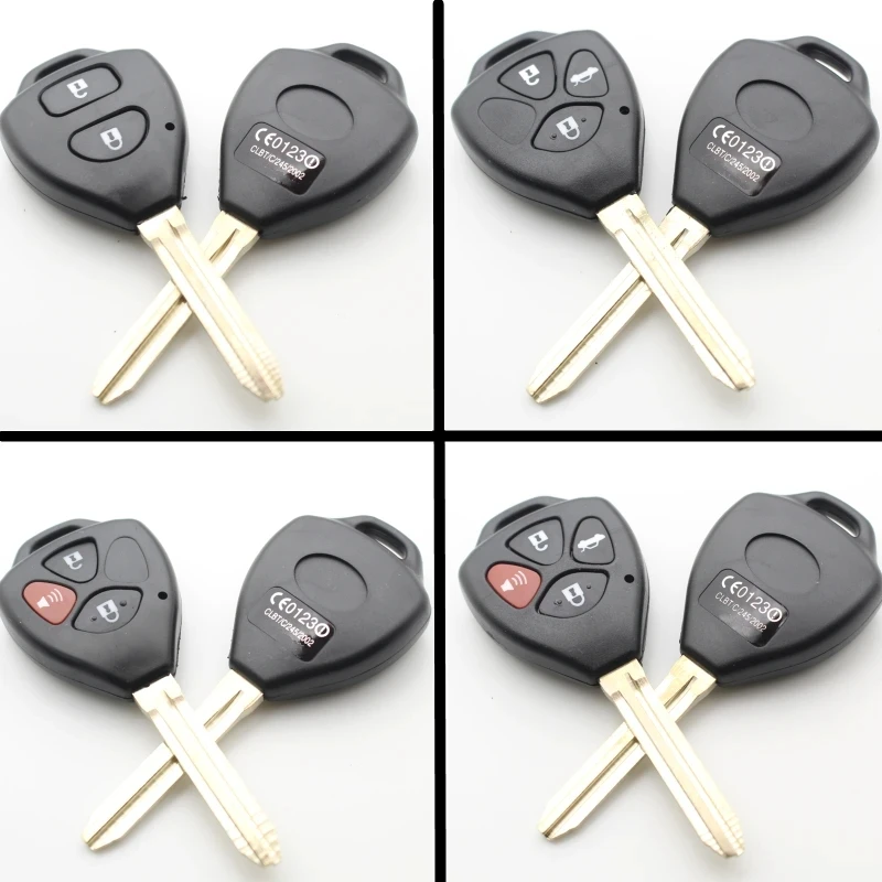 

10Pcs OEM Key Case Transponder Remote Key Shell For Toyota RAV4 Camry Corolla Reiz Hilux Avensis Fortuner Innova
