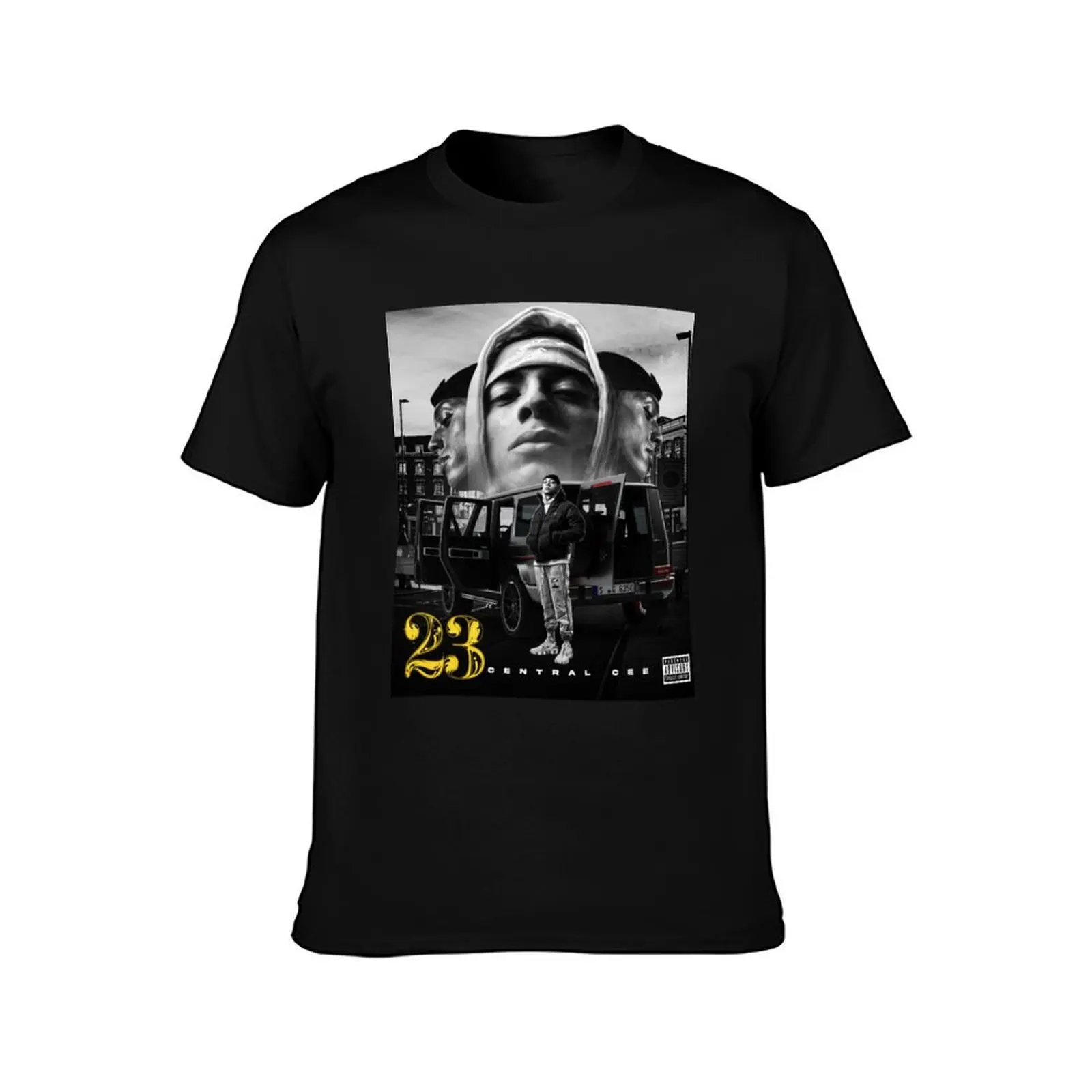 Central Cee - 23 Album Cover T-Shirt Summer Casual Cotton Tee Oversized Streetwear Tops Vintage Graphic Print 100% Cotton