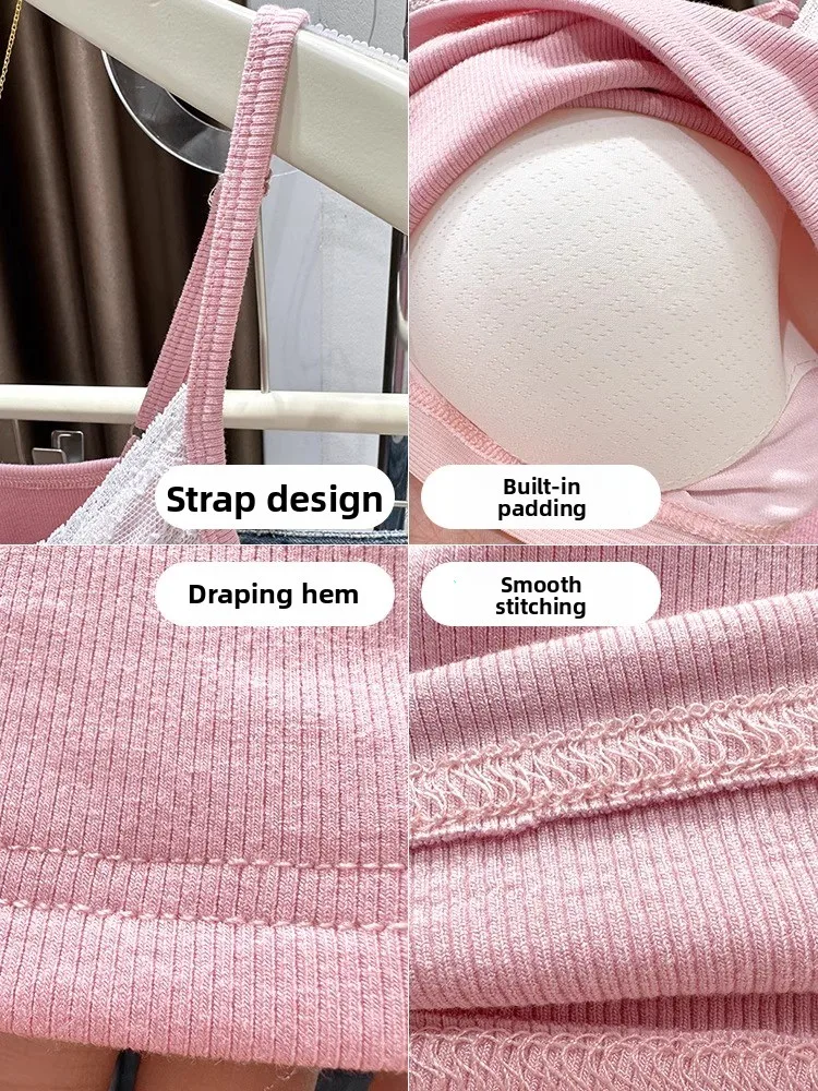 Pure Desire Knot ort Camiseta sin mangas para mujer, ropa de abrigo Sexy con ribete de encaje, chaleco ajustado de verano para ir al trabajo, Color Sle