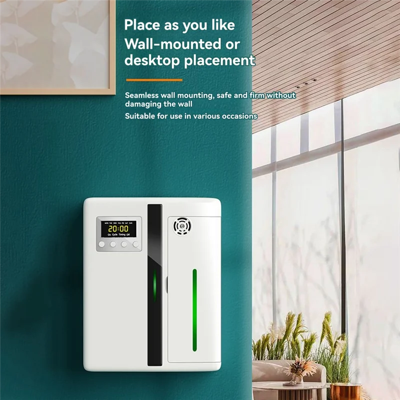 เครื่องกระจายน้ำมันหอมระเหยอัจฉริยะ 200 มล. พร้อมฟังก์ชั่นตั้งเวลาเหมาะสำหรับครัวเรือน, โรงแรมโรงแรมสำนักงาน UK ปลั๊ก UK PLUG-AA80