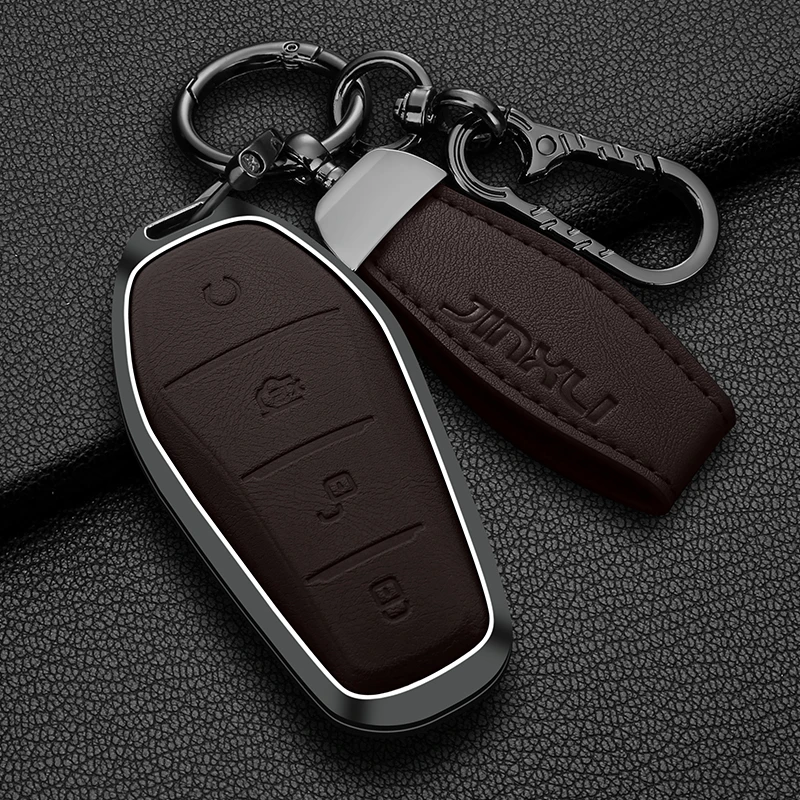 Remote Key Cover For BYD Dolphin Seagull Song Plus Yuan Pro Seal U Sealion 6 7 Atto 3 2 Zinc Alloy Key Case Car Accessories