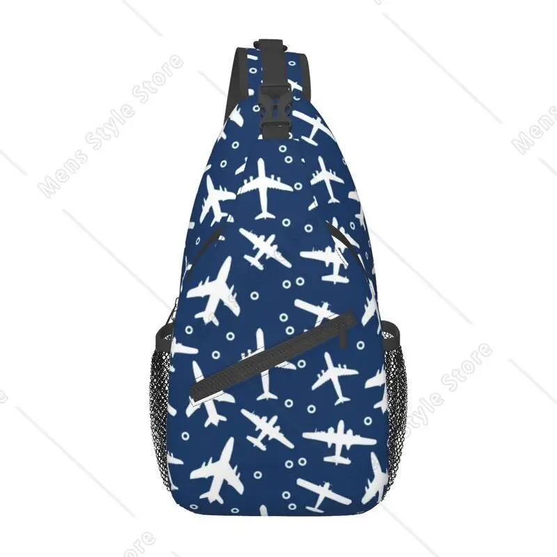 

Fighter Pilot Aircraft Airplanes Sling Chest Bag Aviation Aviator Shoulder Crossbody Backpack for Men Travel Hiking Daypack
